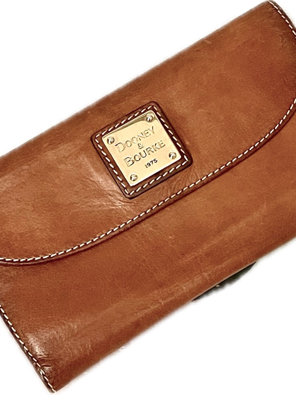 Dooney & Bourke Vintage Vachetta Leather Continental Flap Wallet